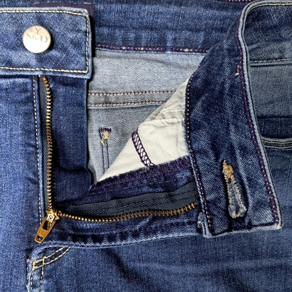 NYDJ Samantha Slim Jeans 12 Petite Quinn Wash Comfort Stretch Lift Tuck - Picture 6 of 15